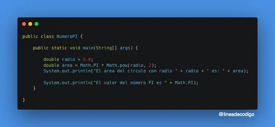 Número PI en Java